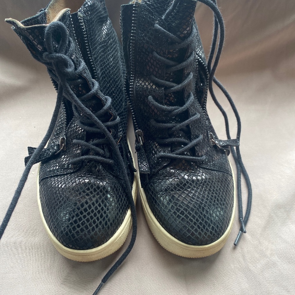 Faux snake sneakers